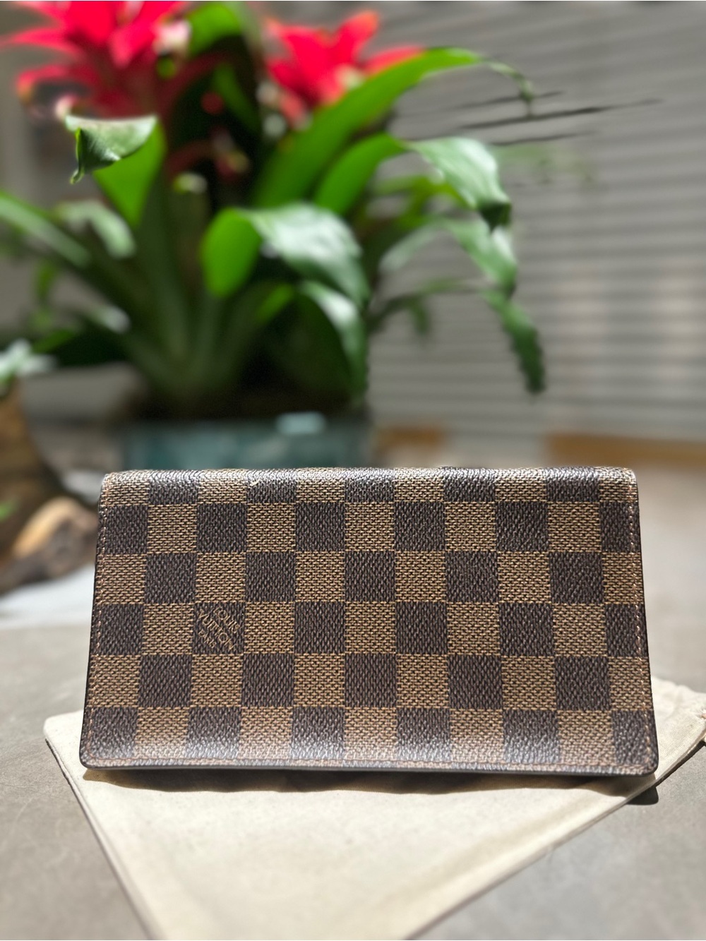 Louis Vuitton Damier Porte Barrule
Carte Credit Long Wallet Brown Check